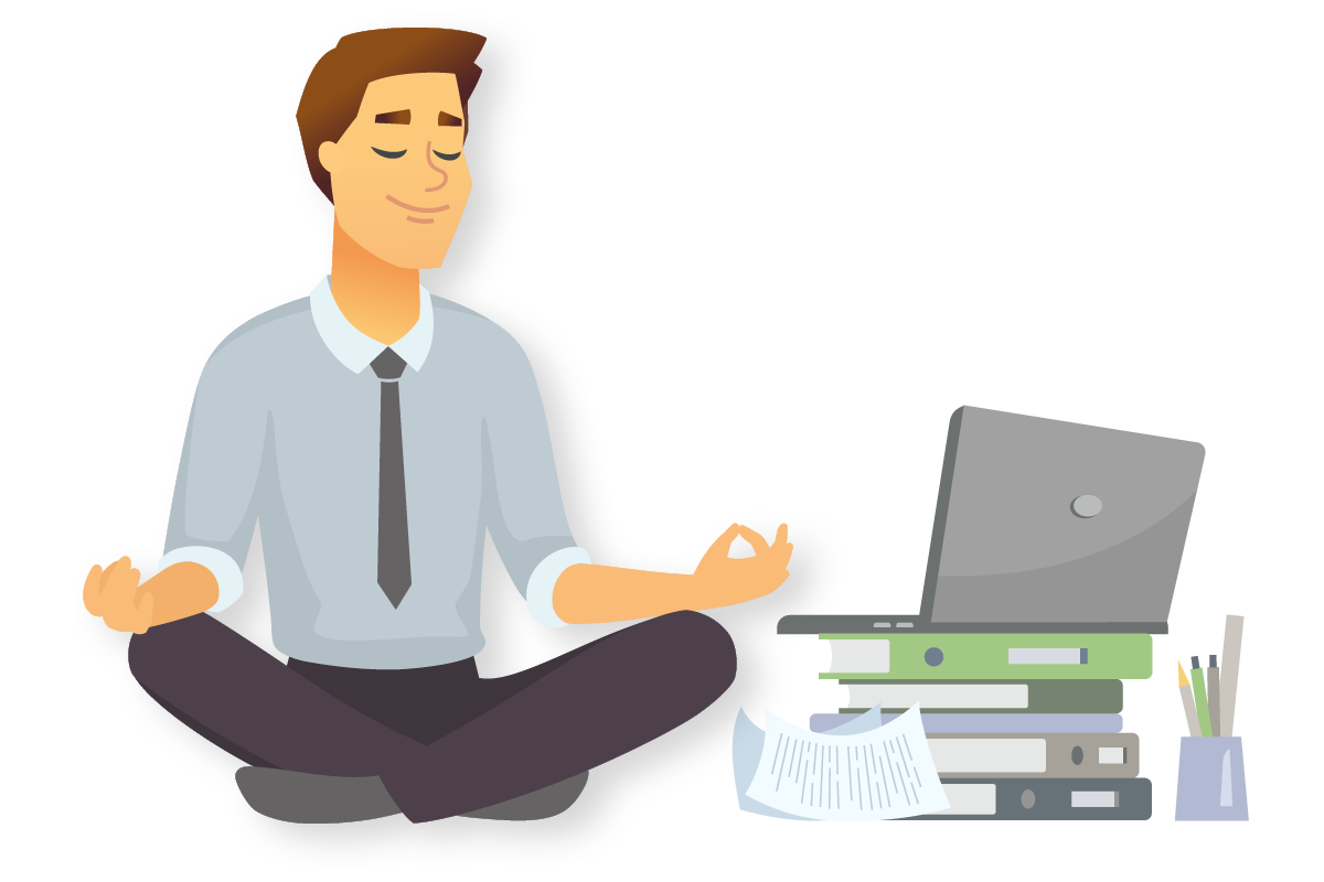 A man relaxing symbolizing the high security of ChartPixel's AI